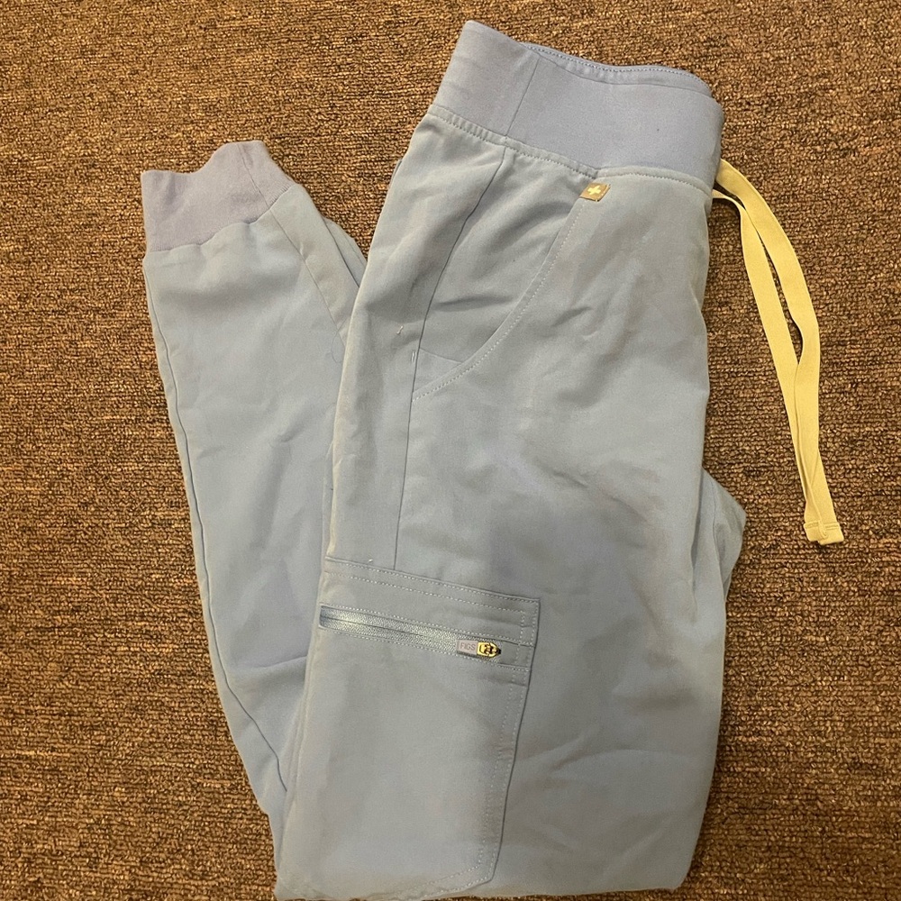 Figs Light Blue Scrub Pants